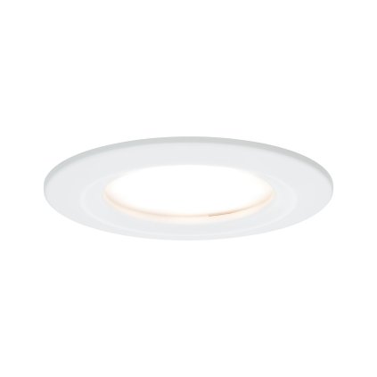Paulmann LED Coin Nova round, kulatá bodovka v bílé úpravě, 1x6W LED 2700K, prům.7,8cm, IP44