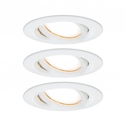 34644 5 paulmann led nova plus coin bila zapustna bodovka 3x6 8w 2700k stmivatelna prumer 9 3 cm ip65