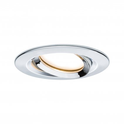 34647 5 paulmann led nova plus coin zapustna bodovka hlinik chrom 1x6 8w 2700k stmivatelna prumer 9 3 cm ip65