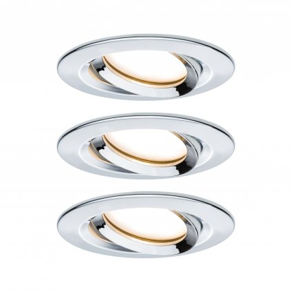 34650 5 paulmann led nova plus coin zapustna bodovka hlinik chrom 3x6 8w 2700k stmivatelna prumer 9 3 cm ip65