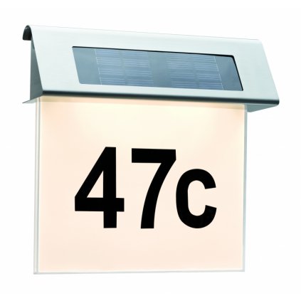 34761 4 paulmann special line solar house number solarni osvetleni domovniho cisla 1x0 2w led 23x22cm ip44