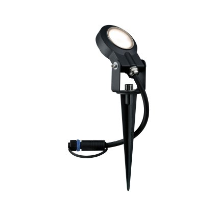 Paulmann Plug&Shine Sting, zahradní reflektor 6W LED 3000K, antracit, IP67