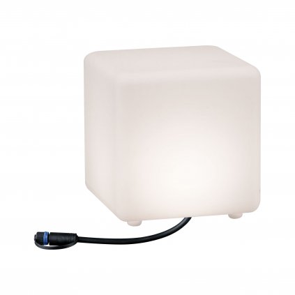 35490 4 paulmann plug shine cube venkovni svetelny objekt 2 8w led 3000k 20x20x20cm ip67