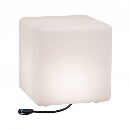 35493 5 paulmann plug shine cube venkovni svetelny objekt 6 5w led 3000k 30x30x30cm ip67