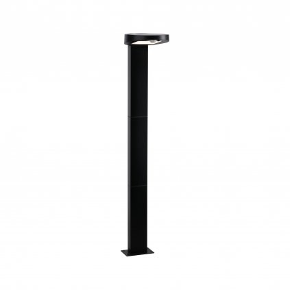 Paulmann Ryse, antracitové sloupkové solární svítidlo se senzorem, 1,2W LED 3000K, výška 79,6cm, IP44