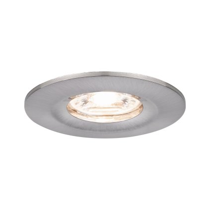 Paulmann Nova Mini, bodovky z kartáčovaného kovu, 3x4W LED 2700K, prům. 6,5cm, IP44