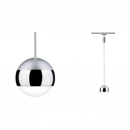 Paulmann Capsule II Pendulum, závěs pro systém Urail, 6W LED 2700K stmívatelné, matný chrom, prům.8,7cm