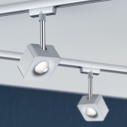 Paulmann Cube, spot pro Urail system, 1x8W LED 2700K stmívatelné, matný chrom
