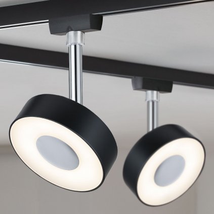36450 7 paulmann circle spot pro urail system 1x5w led 2700k stmivatelne matna cerna