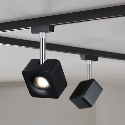 Paulmann Cube, spot pro Urail system, 1x8W LED 2700K stmívatelné, matná černá
