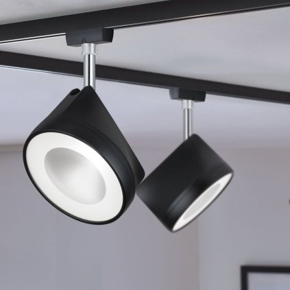 Paulmann Arena, spot pro Urail system, 15W LED 4000K stmívatelné, matná černá/chrom