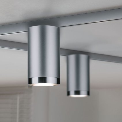 Paulmann Tube, spot pro Urail system, 1x10W LED GU10, matný chrom, délka 11,2cm
