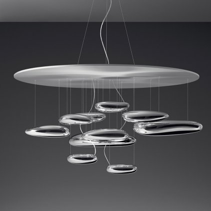 Artemide Mercury sospensione LED, závěsné designové svítidlo, 2x31W LED, prům. 110cm