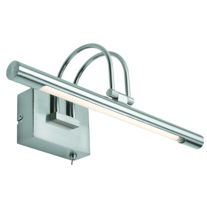 Paulmann Galeria Remus, nástěnné LED svítidlo pro osvětlení obrazů 1x6W LED, kartáčovaný kov, šířka: 39,5cm