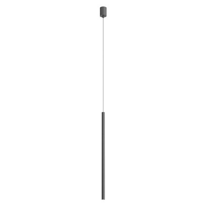 Redo Kanji, černé závěsné svítidlo, 6,2W 3000K, průměr 2,5cm, výška 75cm
