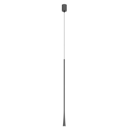 Redo Ito, černé závěsné svítidlo, 6,2W 3000K, průměr 3,2cm, výška 80cm