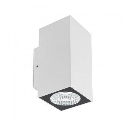 39510 redo quad bile venkovni nastenne svitidlo 2x3w led 3000k vyska 12 8cm ip65