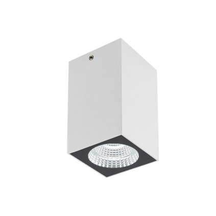 Redo Quad, bílé venkovní stropní svítidlo, 3W LED 3000K, 6x6x10cm, IP65