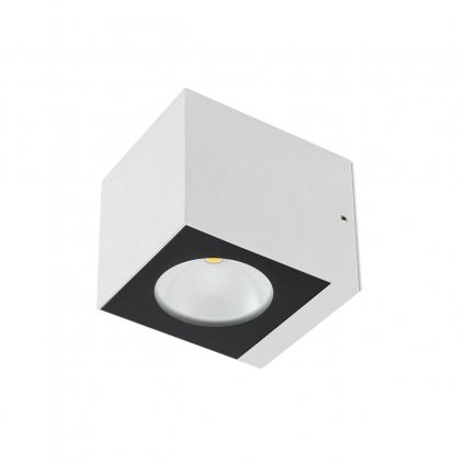 39537 3 redo teko bile nastenne exterierove svitidlo se svicenim dolu 2x6w led 3000k vyska 9 1cm ip65