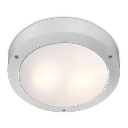 Redo Ublo venkovní bílé nástěnné/stropní svítidlo 2xE27, průměr 35cm IP65