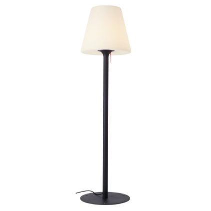 Redo Pino, venkovní stojací lampa, 1x42W E27, šedá, výška185cm, IP65