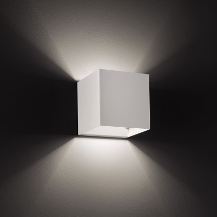 40002 2 studio italia design laser nastenne svitidlo se svicenim nahoru dolu 18w led 3000k stmivatelne bila 10x10x10cm