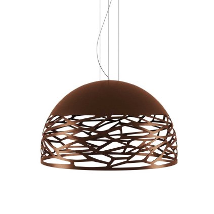 Lodes Kelly Large Dome 80, závěsné svítidlo 4x23W E27, bronz, prům. 80cm