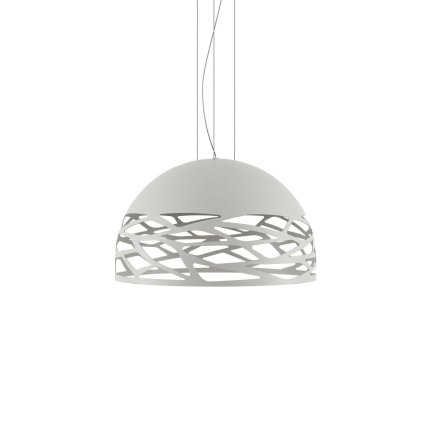 Lodes Kelly Medium Dome 60, závěsné svítidlo 3x23W E27, bílá, prům. 60cm