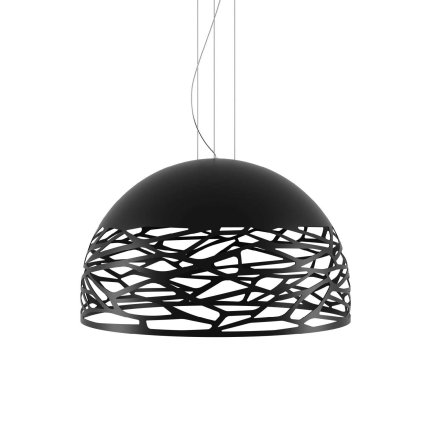 Lodes Kelly Large Dome 80, závěsné svítidlo 4x23W E27, černá, prům. 80cm