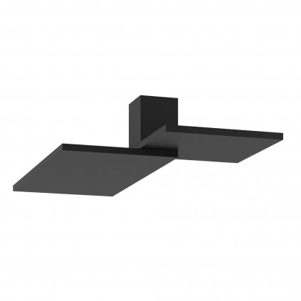 Lodes Puzzle Square & Rectangle, svítidlo pro nepřímé osvětlení, 2x15W LED 3000K stmívatelné, černá, 48x30cm