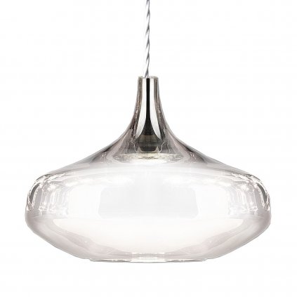 Lodes Nostalgia large crystal, závěs z čirého skla, 7W LED 2700K, prům. 28cm