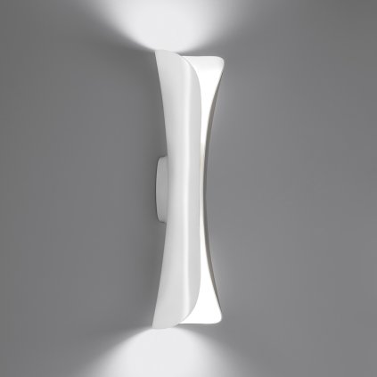 Artemide Cadmo parete, designová nástěnná lampa, 2x10W LED GU10, bílá/bílá, výška 54cm