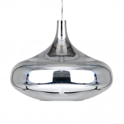 Lodes Nostalgia large chrome, závěs z pochromovaného skla, 11W LED 2700K, prům. 28cm