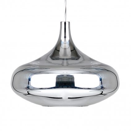 Lodes Nostalgia large chrome, závěs z pochromovaného skla, 7W LED 2700K, prům. 28cm