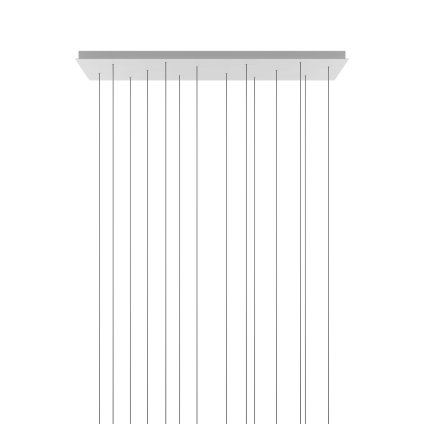 Lodes bílá obdélníková rozeta pro max 14 závěsů, 140x45cm