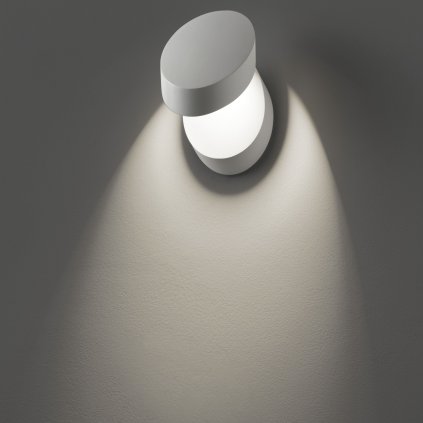 Lodes Pin-Up, nástěnné svítidlo pro nepřímé osvětlení, 8W LED 2700K stmívatelné, bílá, výška 15,5cm