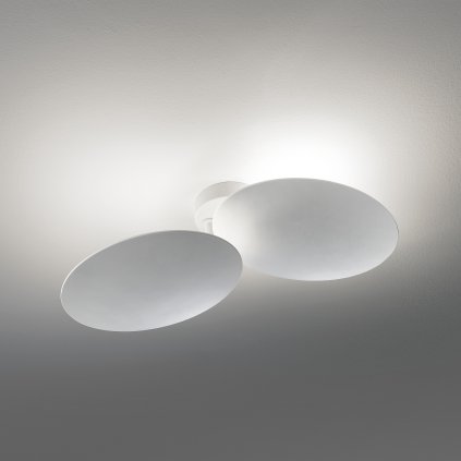 Lodes Puzzle Double Round, svítidlo pro nepřímé osvětlení, 2x15W LED 2700K, bílá, šířka 37cm