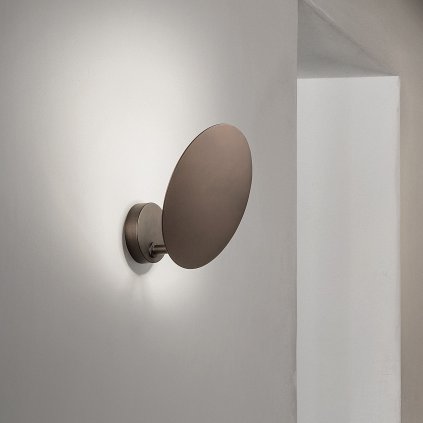 Lodes Puzzle Single Round, svítidlo pro nepřímé osvětlení, 1x15W LED 2700K, bronz, prům. 19cm