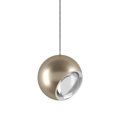 Lodes Spider, champagne závěsné svítidlo se směrováním světla, 7W LED 3000K stmívatelné, prům. 13cm