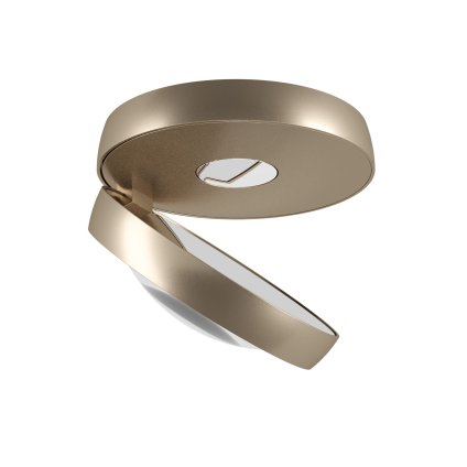 Lodes Nautilus, champagne svítidlo s reflektorem, 12W LED 2700K dim, prům. 13,4cm