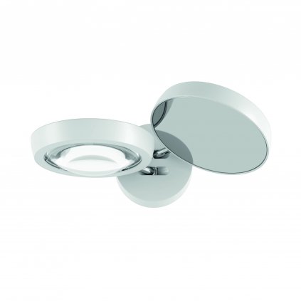 Lodes Nautilus, svítidlo se 2 nastavitelnými reflektory, 2x12W LED 2700K stmívatelné, bílá, šířka max 28cm