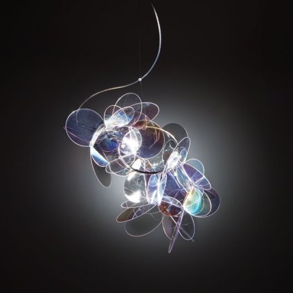 Slamp Mille Bolle, závěsné designové svítidlo v duhových barvách, 1x75W, šířka: 47cm