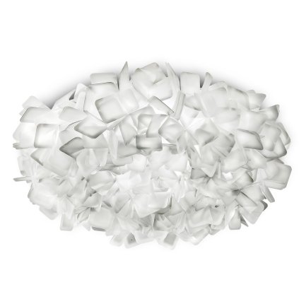 Slamp Clizia Opal Large, bílé stropní designové svítidlo, 3x12W E27, prům. 78cm