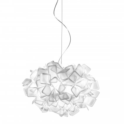 Slamp Clizia Opal Medium, závěsné designové svítidlo, 2x12W E27, prům. 53cm