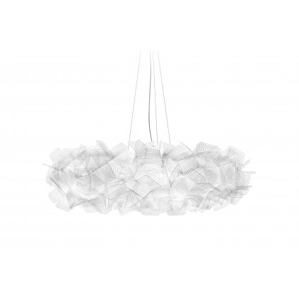 Slamp Clizia large Pixel, designové svítidlo s čirým kabelem, 3x12W E27, prům. 78cm