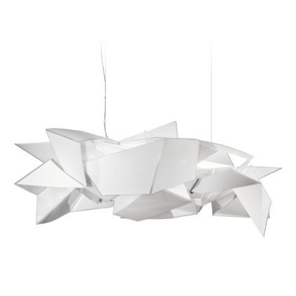 Slamp Cordoba, rozměrné závěsné svítidlo, 130W LED 2700K stmívatelné, délka 104cm