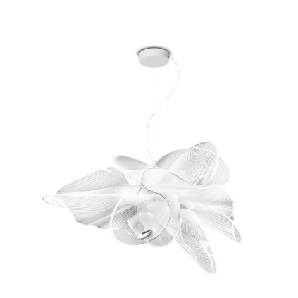 Slamp La Belle Étoile white small, závěsné designové svítidlo, 21W LED 2700K DIM, prům. 73cm