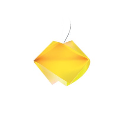 41388 1 slamp gemmy zavesne svitidlo z lentiflexu zluta 1x75w sirka 42cm