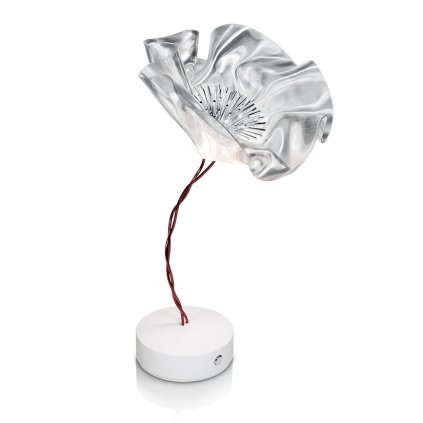 Slamp Lafleur Prisma battery, stolní designová lampička na baterii, 1,3W LED 2700K, výška 26cm