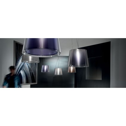 Slamp Liza, designové závěsné svítidlo, 1x70W, prizma, prům. 45cm